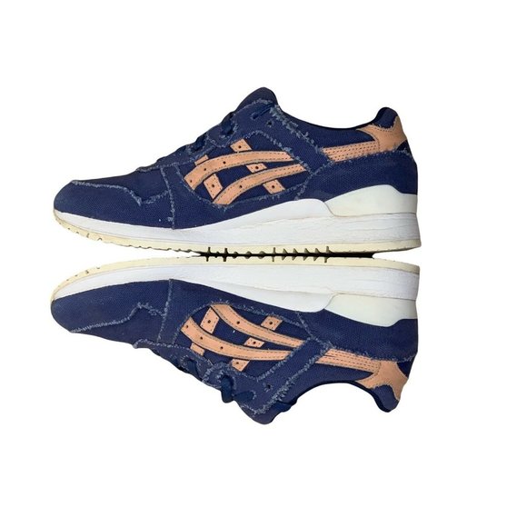 ASICS GEL LYTE III Mens Size 8 Frayed Denim Run Shoe Ron Fieg H7E2N - Picture 7 of 11